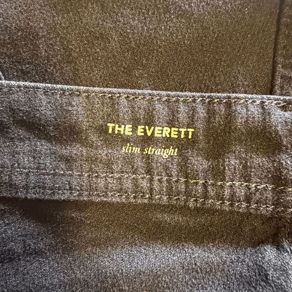 AG Adriano Goldschmied Men's The Everett Slim Straight Jeans Black Size 33x34 - Picture 5 of 8